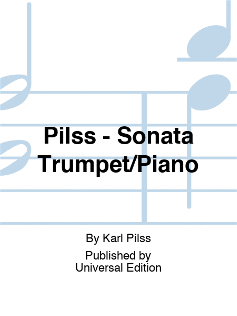 Pilss - Sonata For Trumpet/Piano Trumpet Solo scores gallery preview page 1