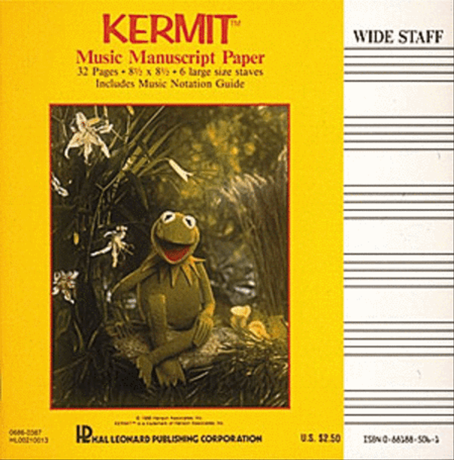 Kermit Manuscript Paper Staff Paper scores gallery preview page 1