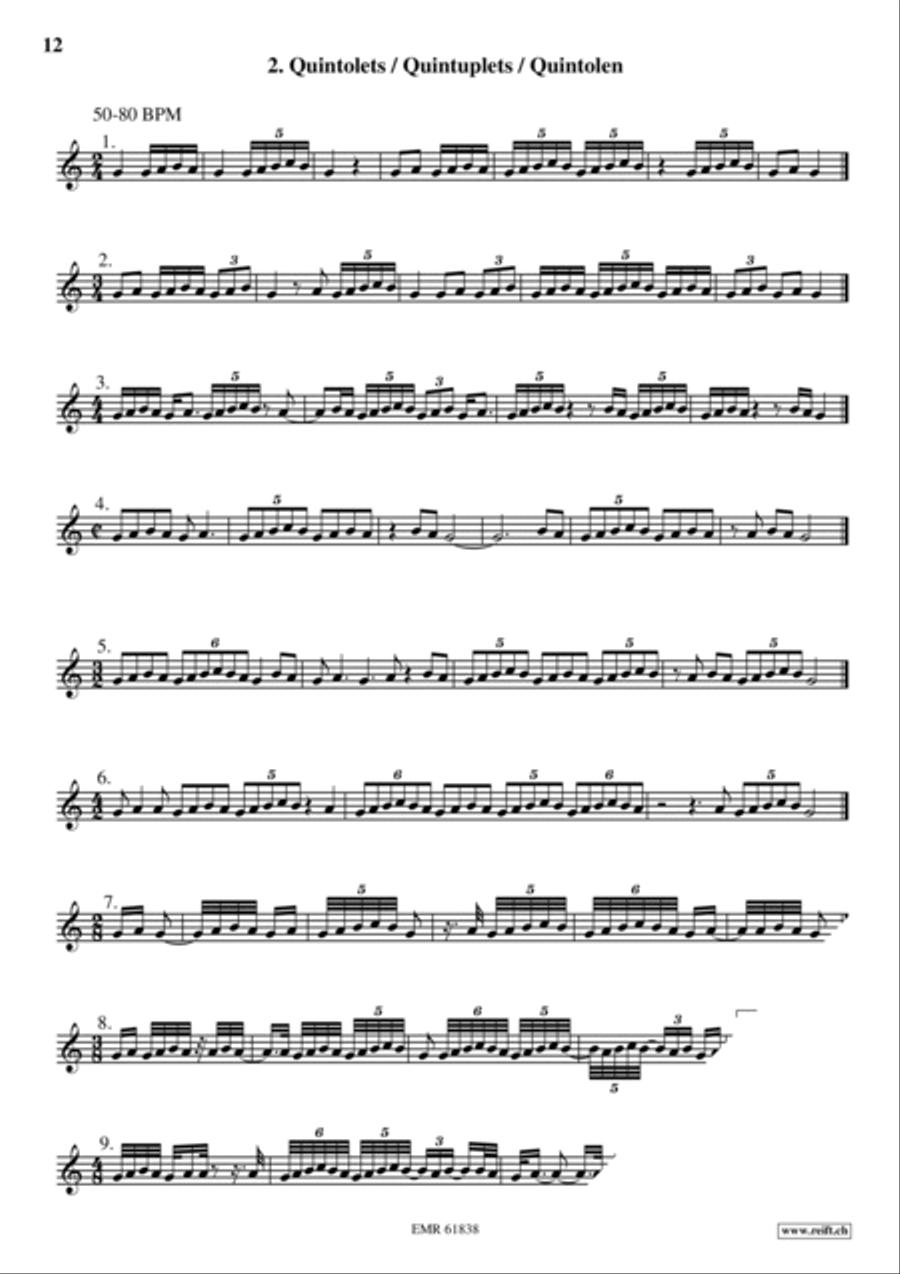 Exercices Rythmiques Volume 2 Cornet scores gallery preview page 8