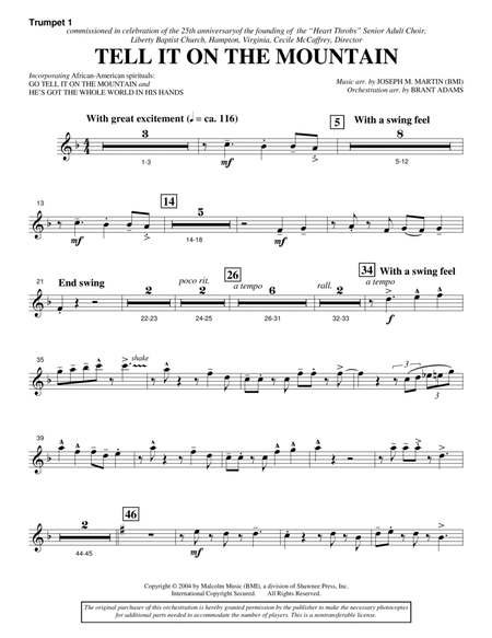 Tell It On The Mountain (from A World Of Christmas) - Bb Trumpet 1
