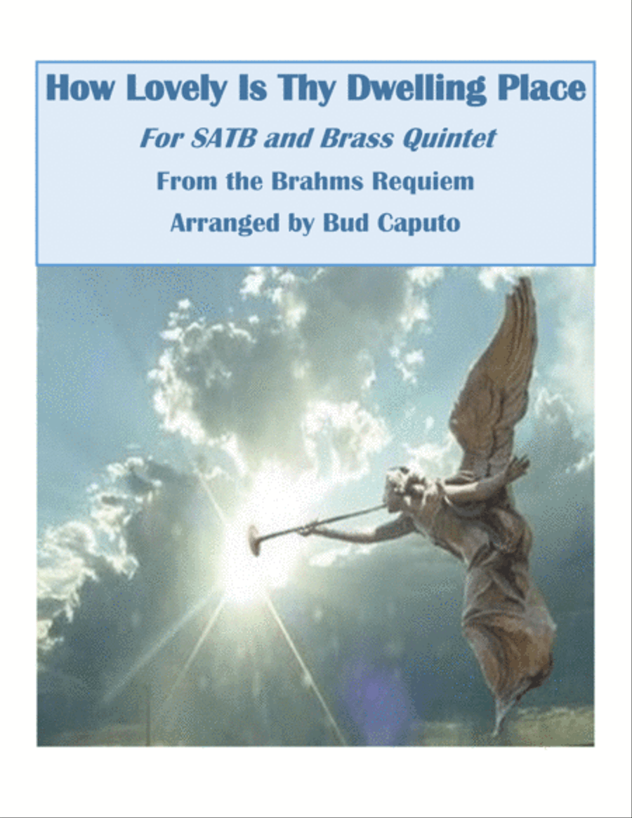 How Lovely Is Thy Dwelling Place for SATB and Brass Quintet 4-Part scores gallery preview page 1