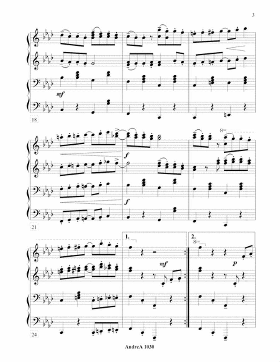 Shmateh-Rag Duet Piano scores gallery preview page 3