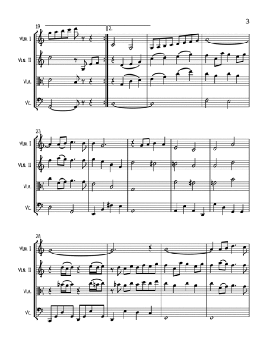 Something There String Quartet scores gallery preview page 3