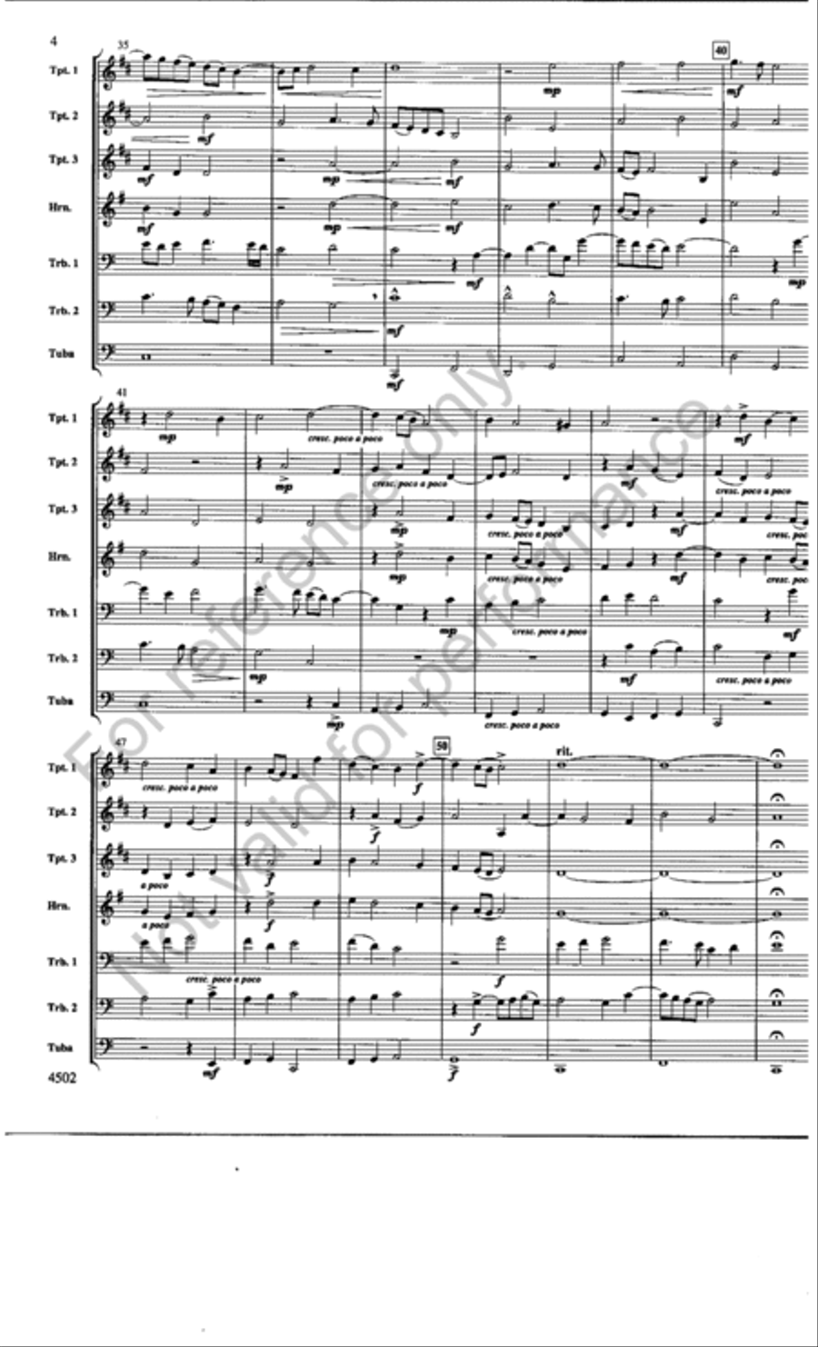Kyrie, Gloria & Benedictus Chamber Music scores gallery preview page 4