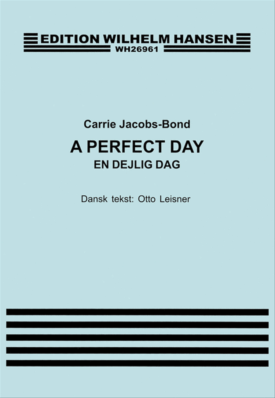 A Perfect Day (En Dejlig Dang) Voice scores gallery preview page 1
