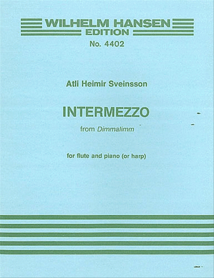 Sveinsson Intermezzo (Dimmalimm) Flute/Piano Flute Solo scores gallery preview page 1