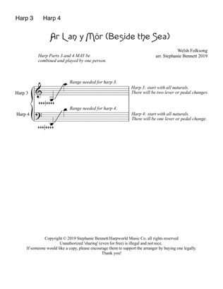 Ar Lan y Môr (Beside the Sea) HARP 3-4 for ensemble