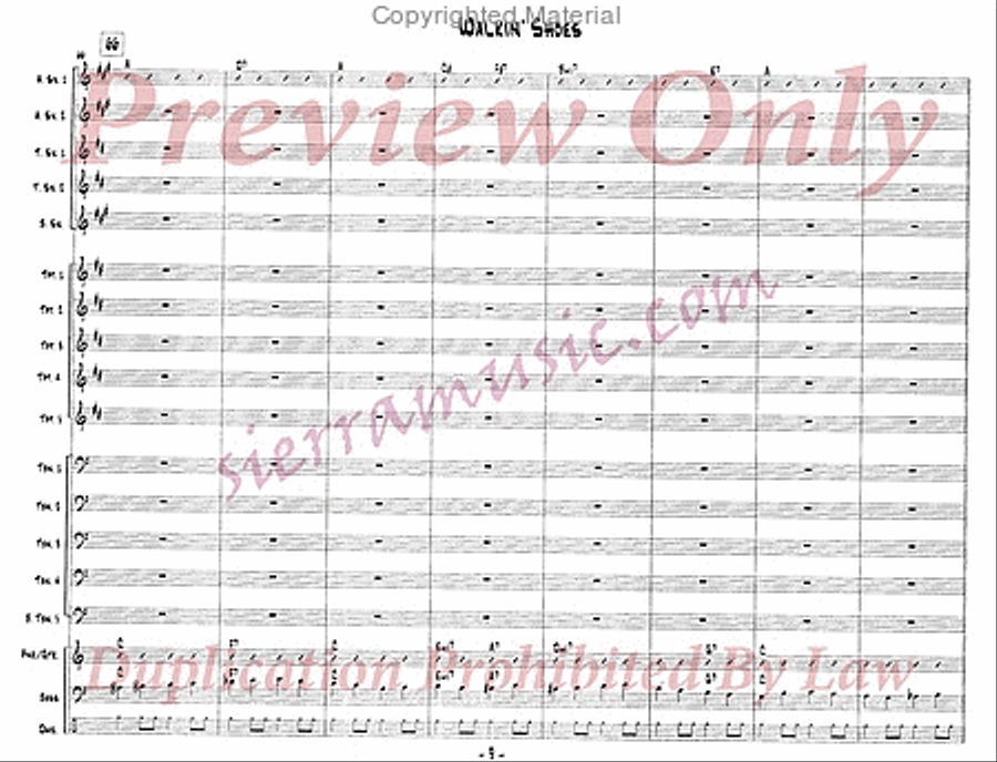Walkin' Shoes Jazz Ensemble scores gallery preview page 10