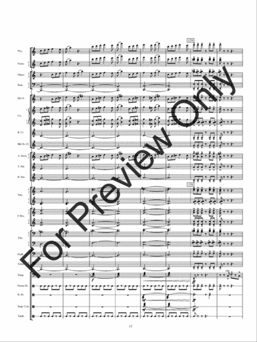 Kirkpatrick Fanfare (Score) Concert Band scores gallery preview page 20