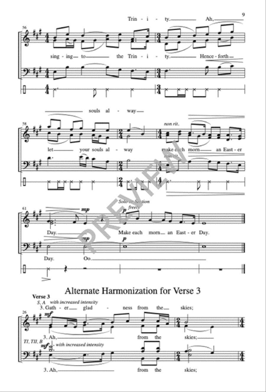 Easter Day SATTB scores gallery preview page 10