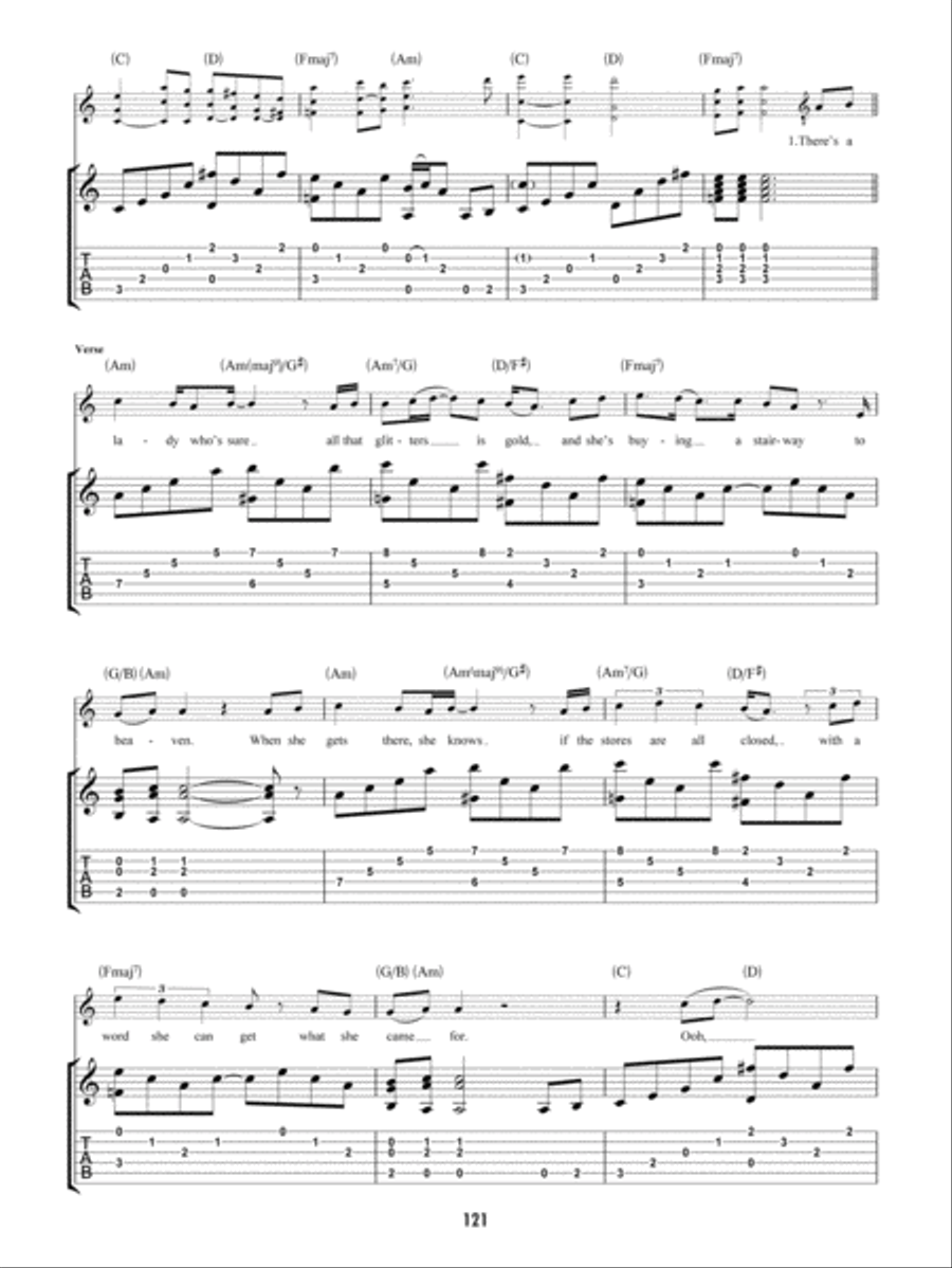 Stairway to Heaven Guitar Tablature scores gallery preview page 2
