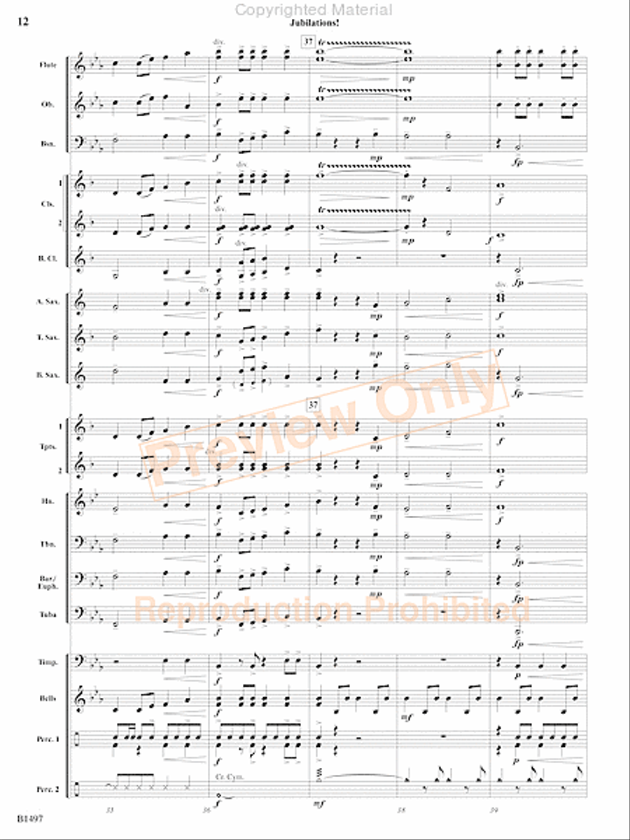 Curtain Up! Concert Band scores gallery preview page 9