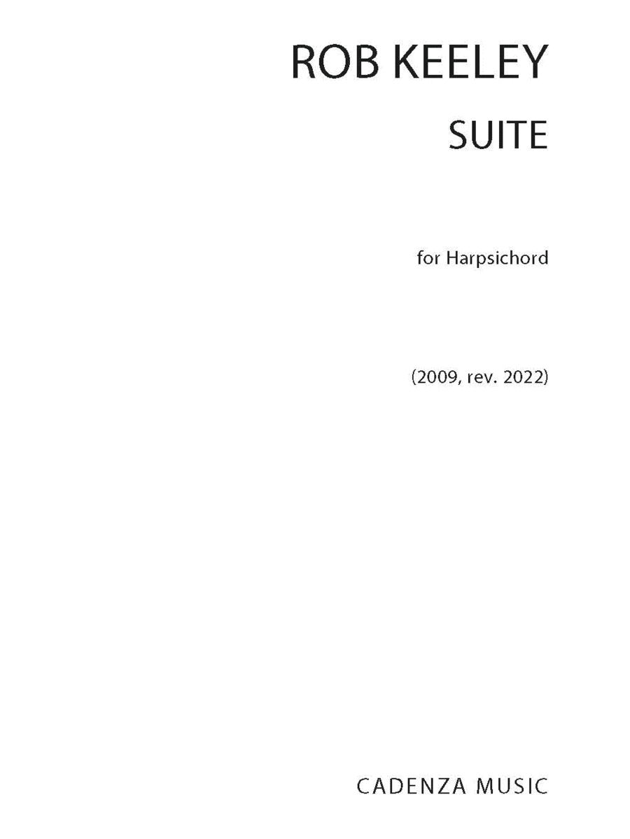 Suite After Js Bach Harpsichord scores gallery preview page 1