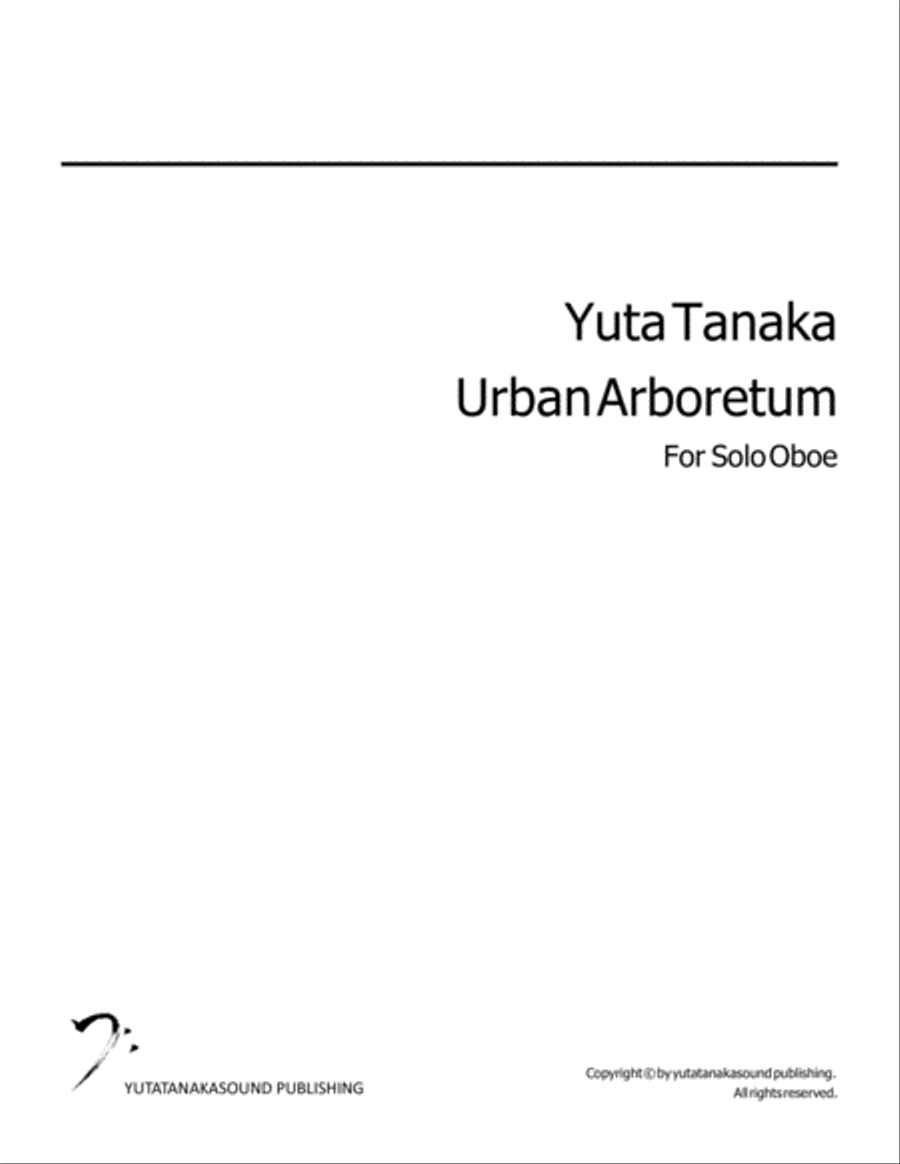 Urban Arboretum for Solo Oboe Oboe Solo scores gallery preview page 1
