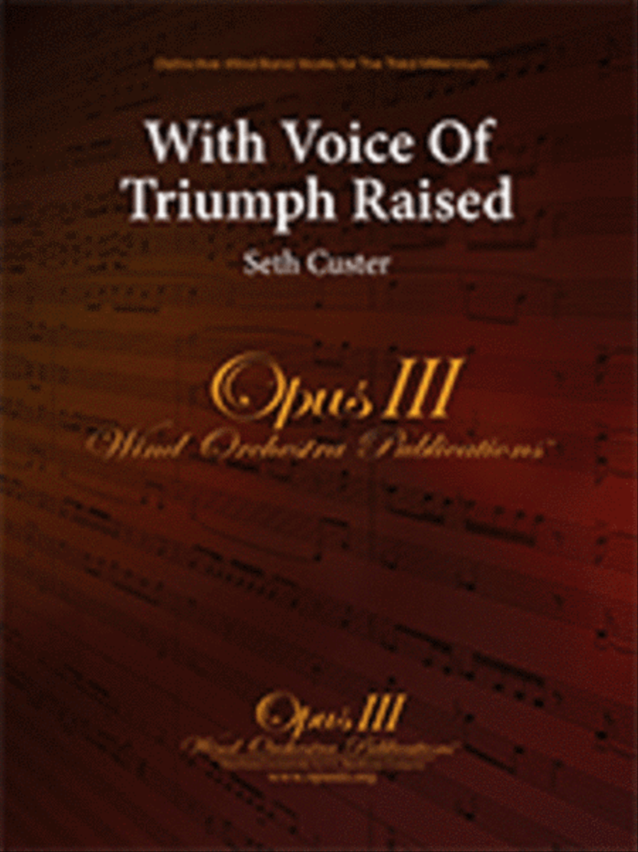 With Voice of Triumph Raised Concert Band scores gallery preview page 1