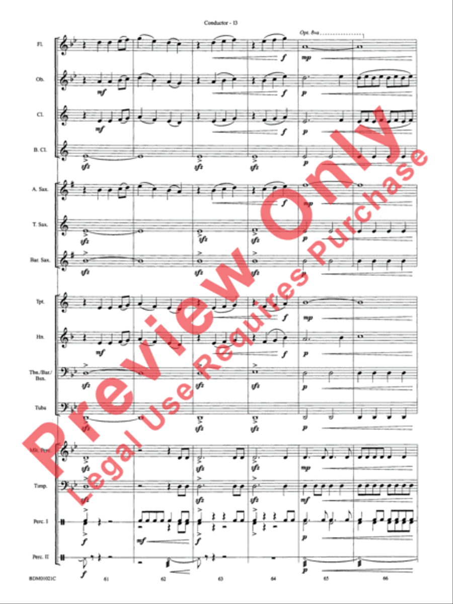Furioso Concert Band scores gallery preview page 17
