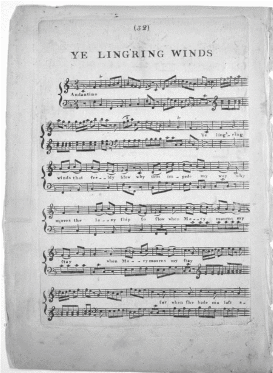 (1) Ye Ling'ring Winds; (2) Never Doubt That I Love; (3) Ye Ling'ring Winds; (4) Never Doubt that I Love (duplicate) Voice scores gallery preview page 2