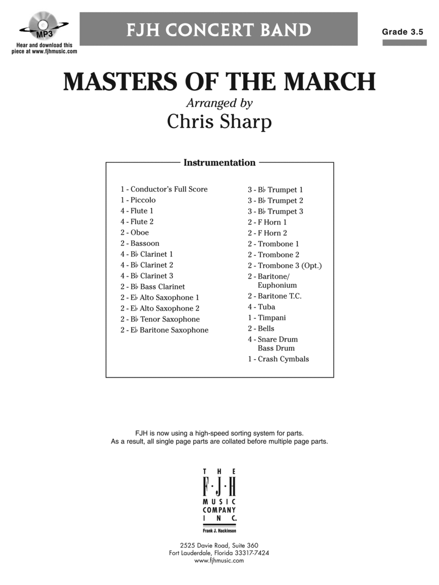 Master of the March: Score