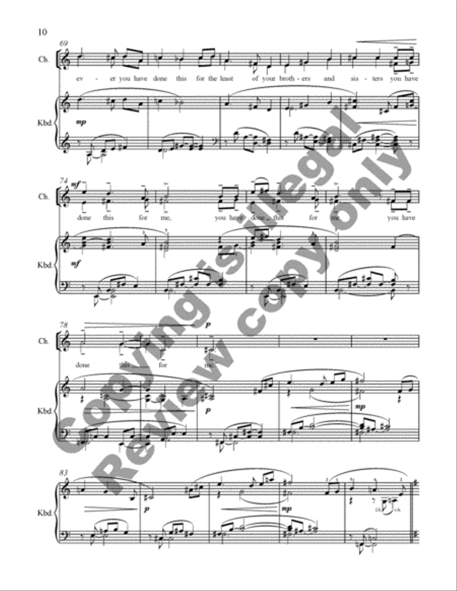 Come, all you blessed children Divisi scores gallery preview page 23