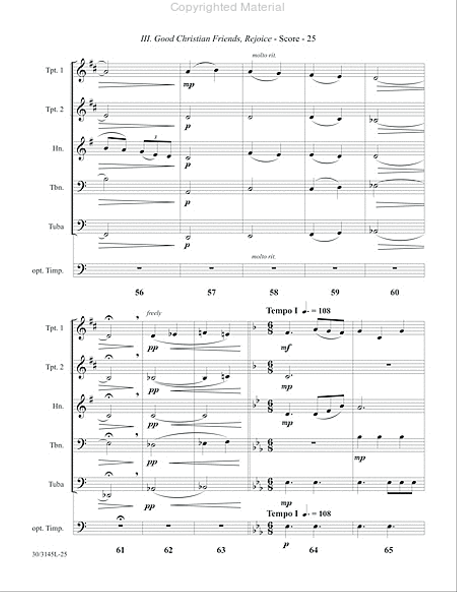 Brass at Christmas Brass Quintet scores gallery preview page 20