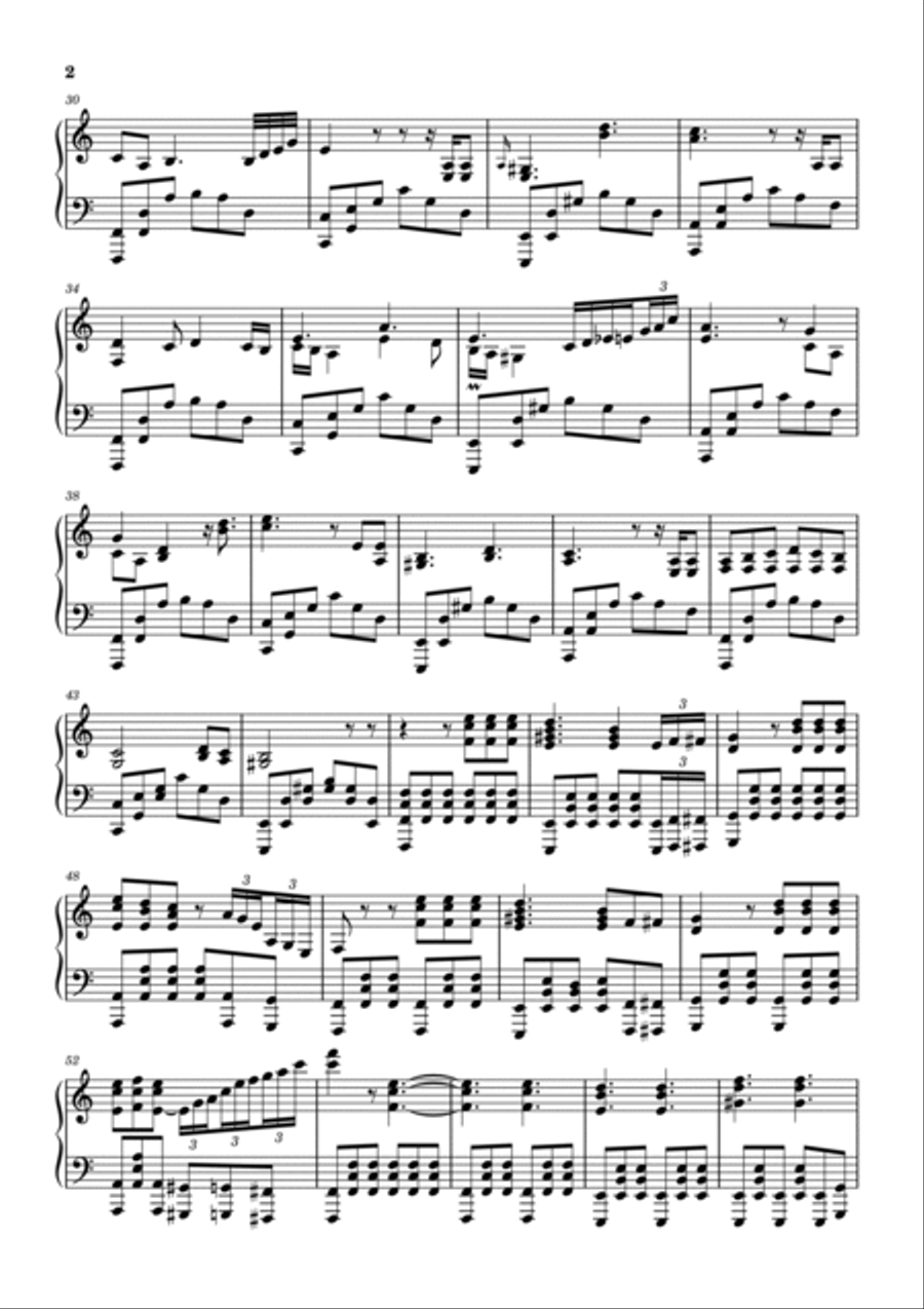 Lonely Day Lonely Day Piano Solo scores gallery preview page 2