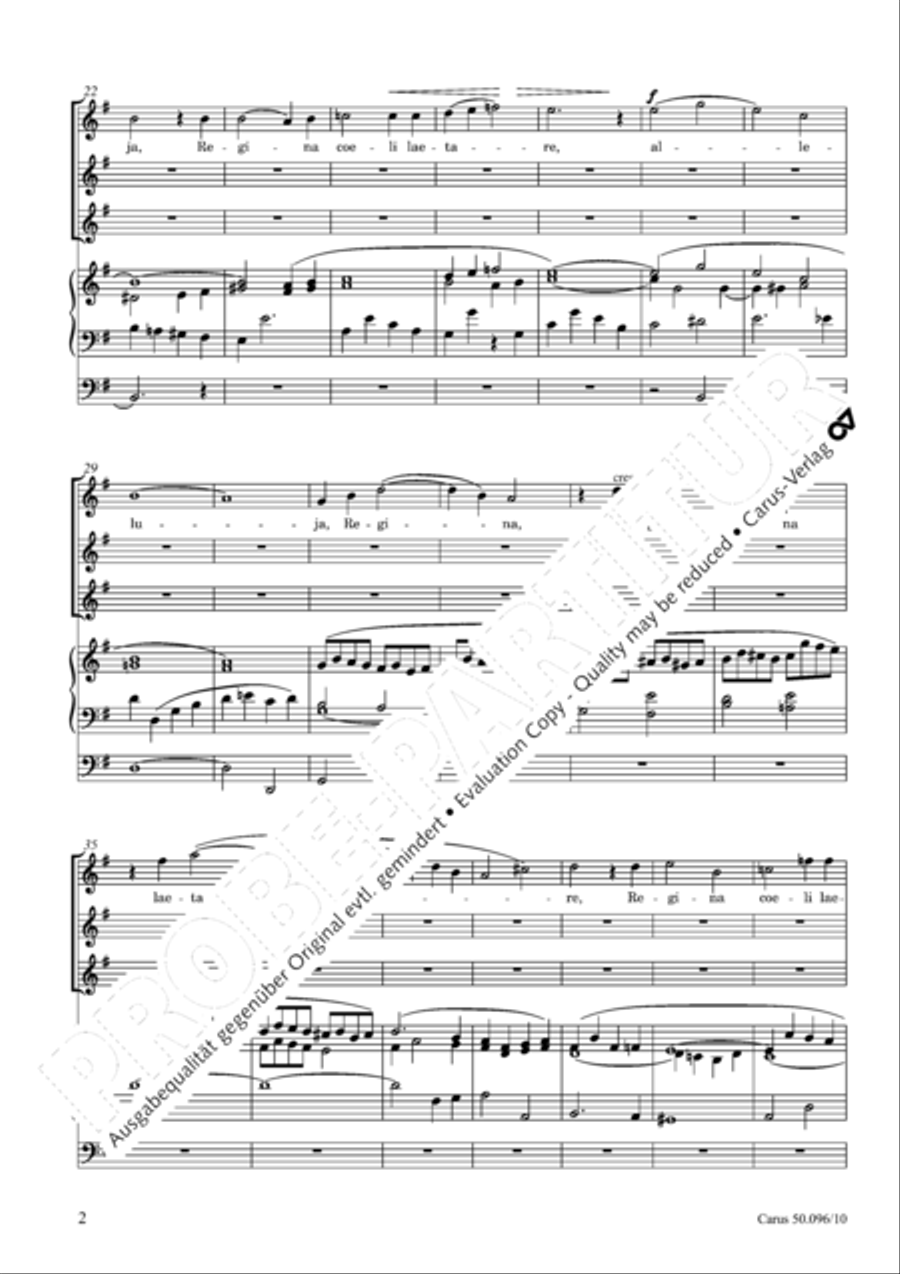 Regina coeli SSA scores gallery preview page 3