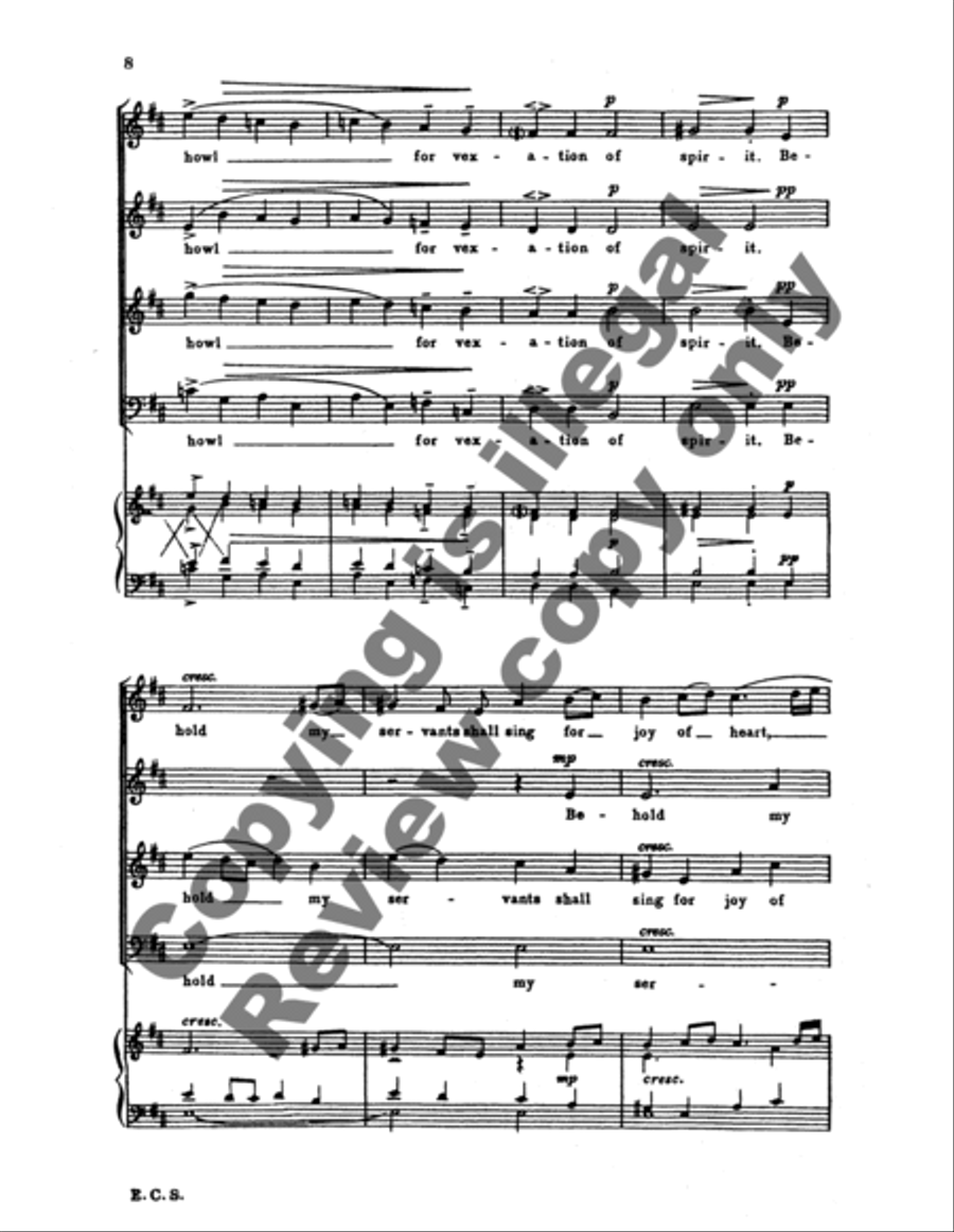 Say Ye to the Righteous 4-Part scores gallery preview page 12