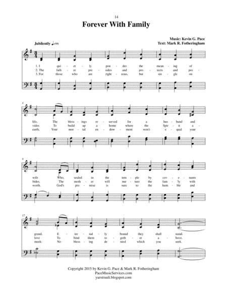 Forever With Family - an original hymn image number null