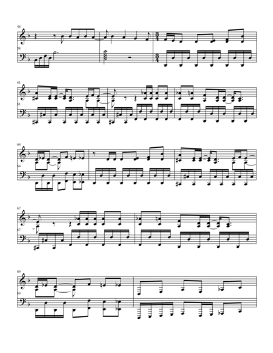 A Little Piece Of Heaven Piano Solo scores gallery preview page 5