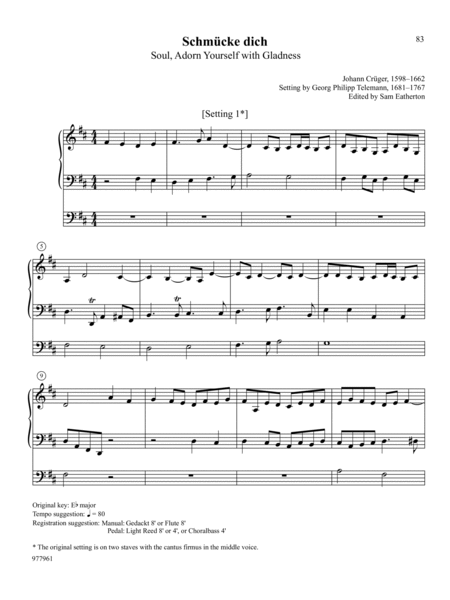 Chorale Preludes of Georg Philipp Telemann