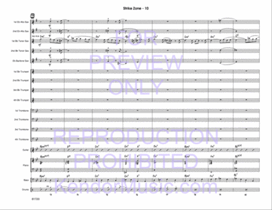 Strike Zone Strike Zone Jazz Ensemble scores gallery preview page 11