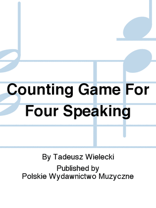 Counting Game For Four Speaking