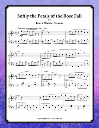 Book cover for Softly the Petals of the Rose Fall