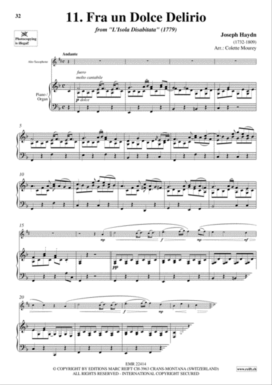 20 Greatest Arias Alto Saxophone scores gallery preview page 13