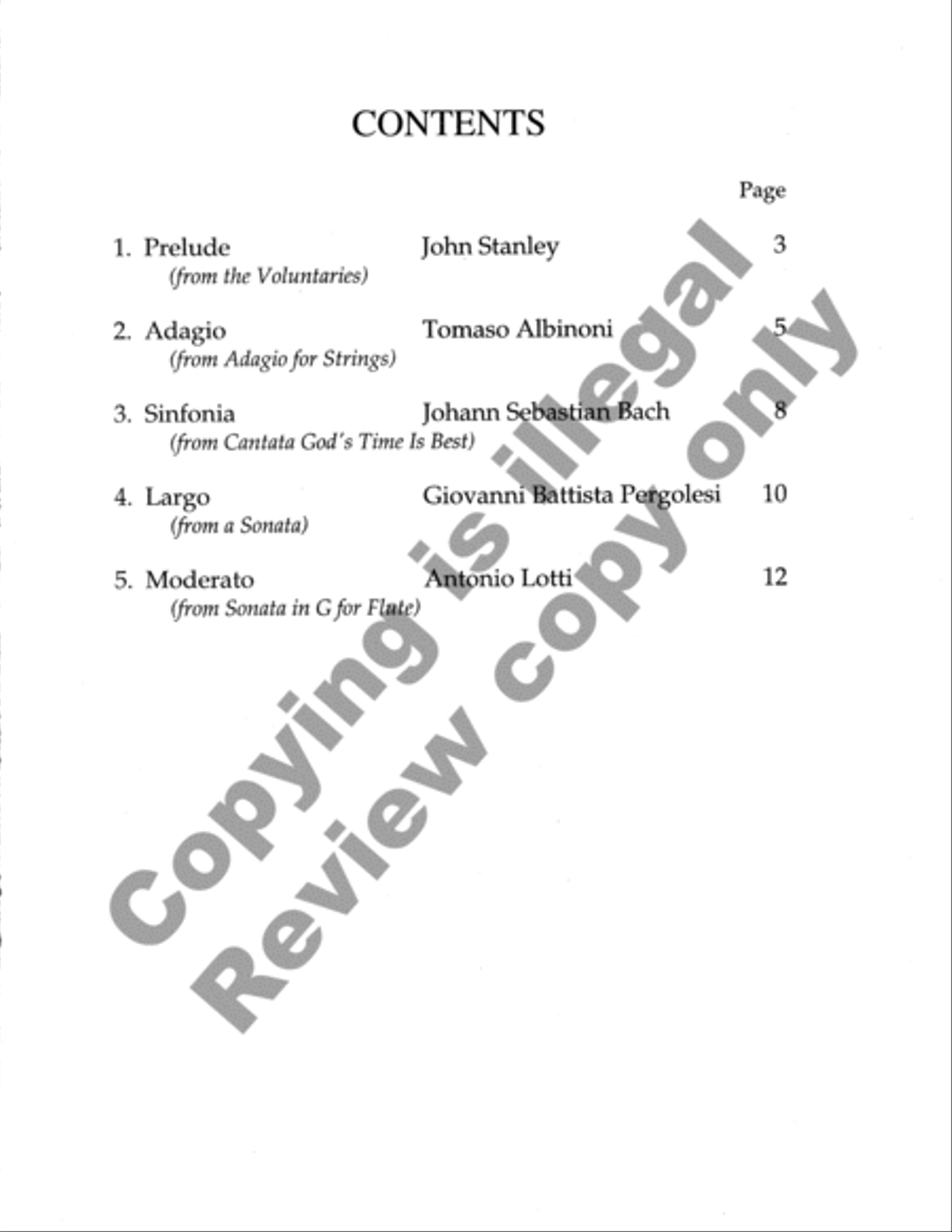 Baroque Music for Solo Instrument & Keyboard, Set, III Piano scores gallery preview page 9