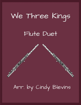 Book cover for We Three Kings, for Flute Duet