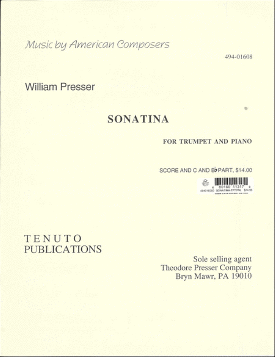 Sonatina Sonatina Chamber Music scores gallery preview page 1