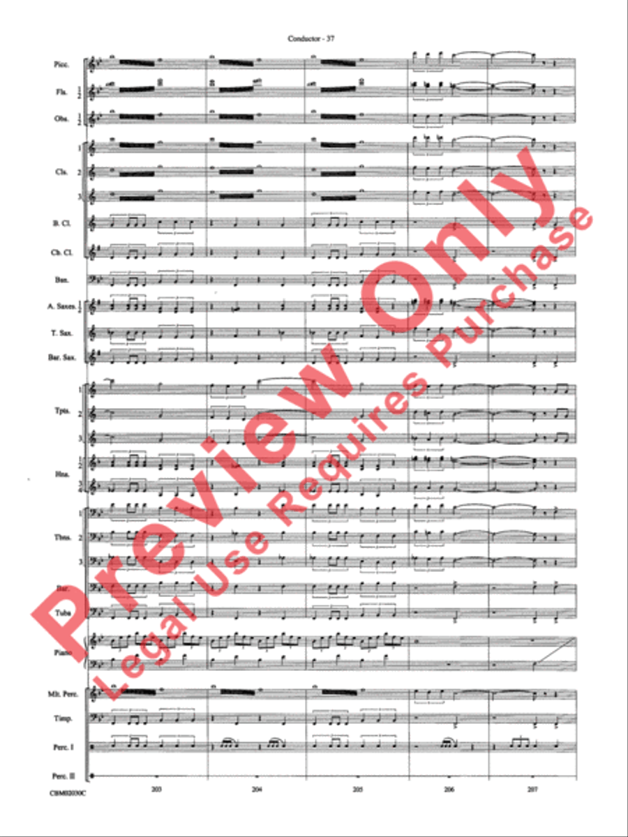 John Williams: Fantasy of Flight (Medley) Concert Band scores gallery preview page 40