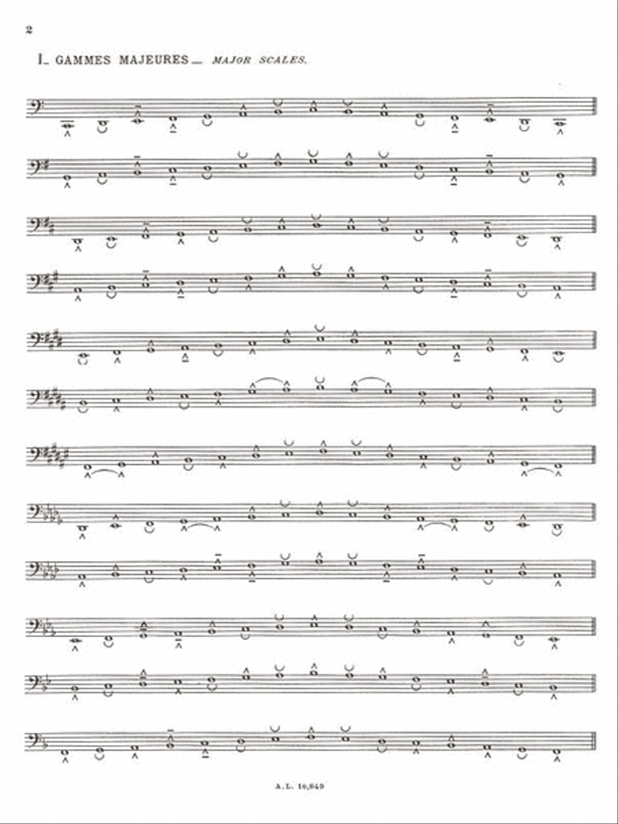 Gammes de Pédale pour Orgue Organ scores gallery preview page 2
