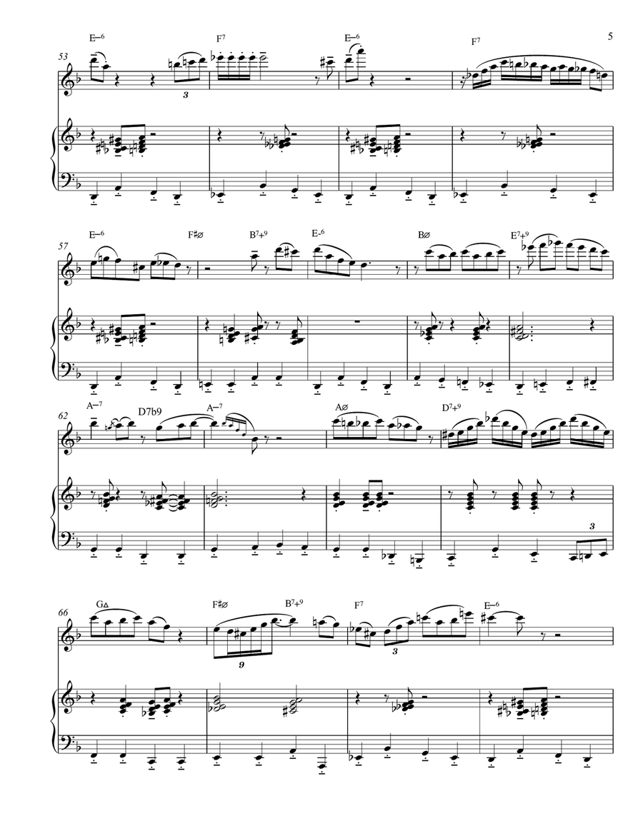 A Night In Tunisia Flute Solo scores gallery preview page 5