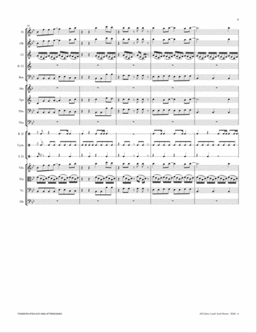 All Glory Laud And Honor All Glory Laud And Honor Full Orchestra scores gallery preview page 5