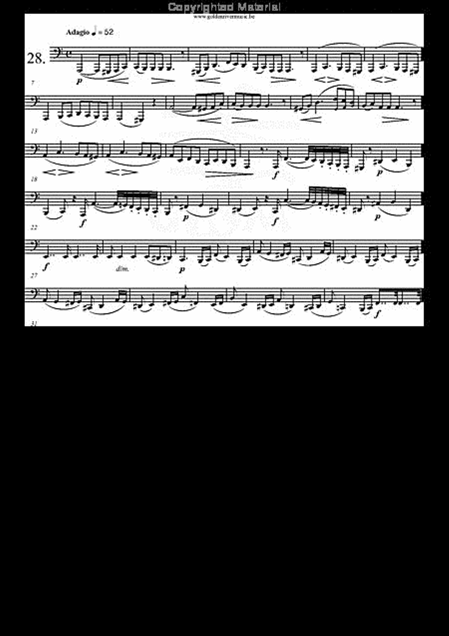 30 Etudes op. 13 Tuba scores gallery preview page 29