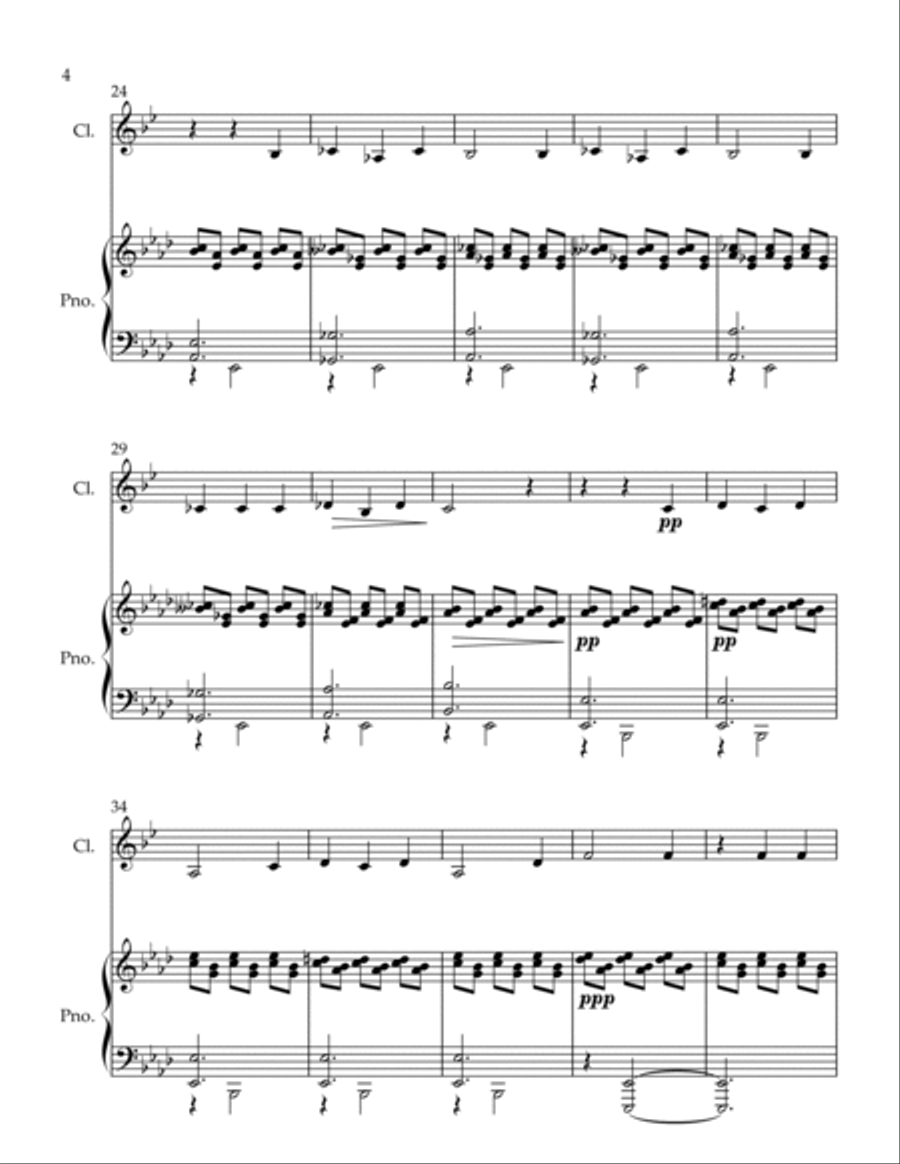 The Sea Princess Clarinet Solo scores gallery preview page 4