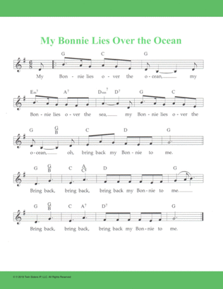 My Bonnie Lies Over the Ocean