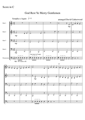 God Rest Ye Merry Gentlemen  - arranged for Flex Band (or small Brass Band)  by David Catherwood