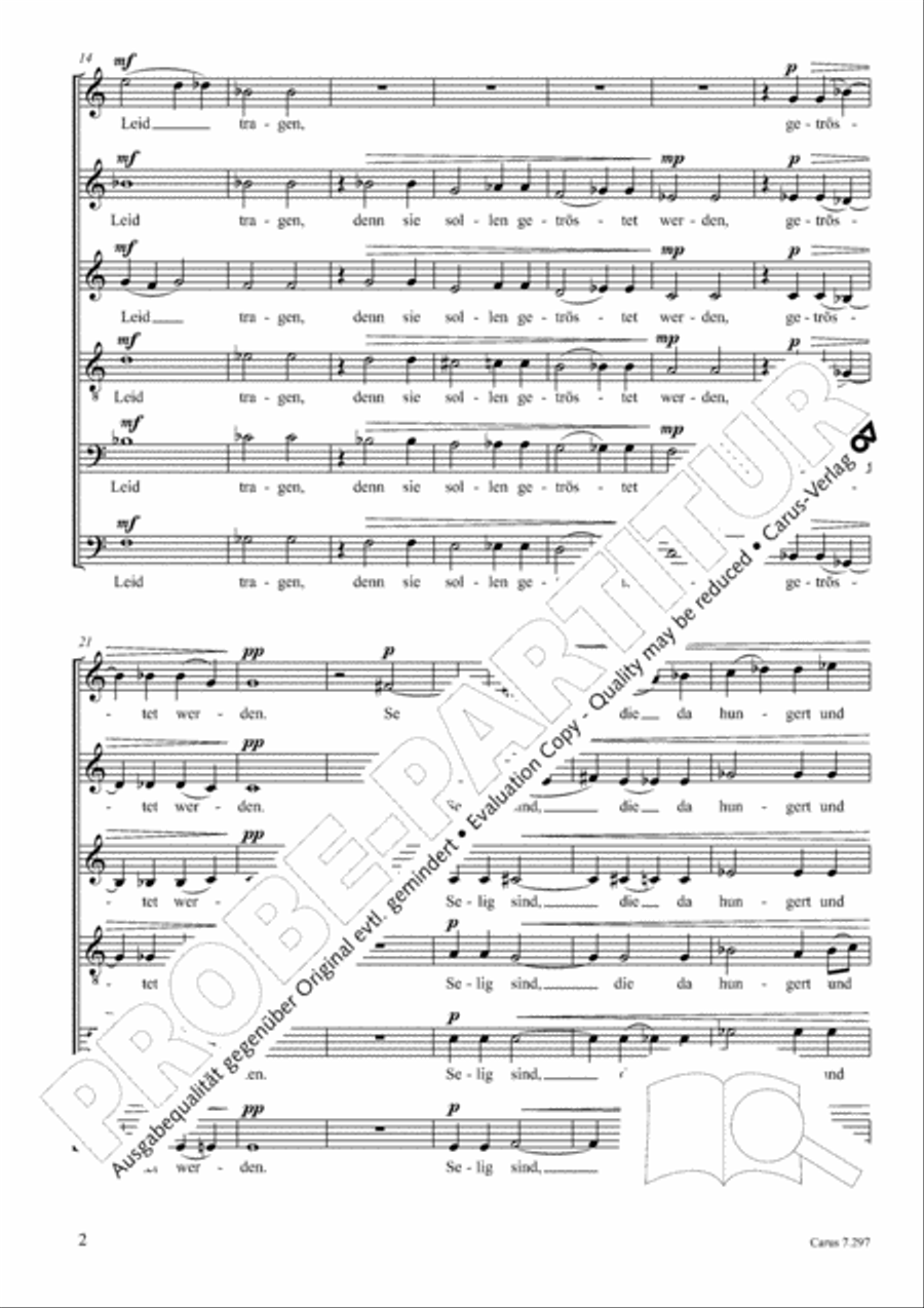 Selig seid ihr Selig seid ihr Score scores gallery preview page 3