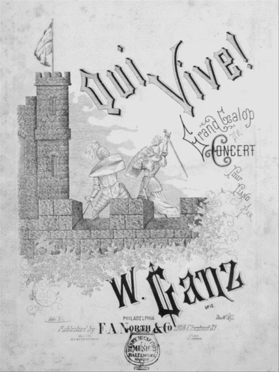 Qui Vive! Grand Galop Concert Pour Piano Piano Solo scores gallery preview page 1