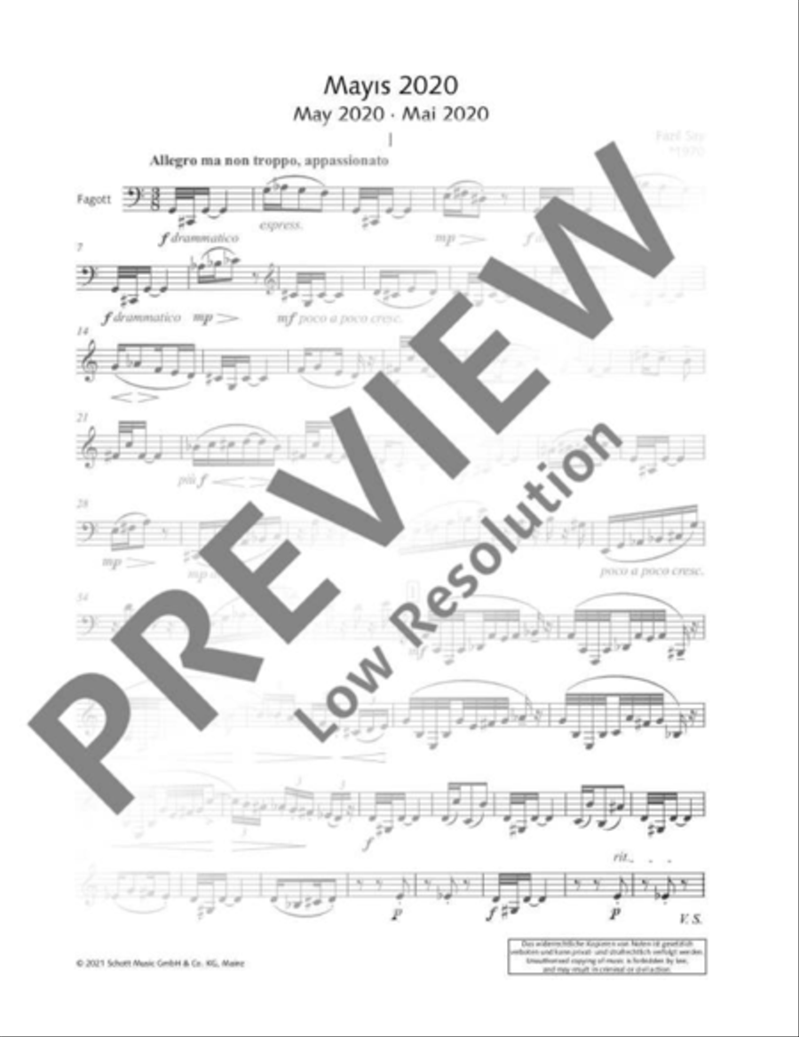 Mayıs 2020 Bassoon Solo scores gallery preview page 6