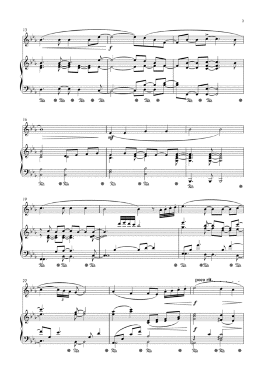 Holy, Holy, Holy! Lord God Almighty (For Trumpet and Piano) Trumpet Solo scores gallery preview page 3