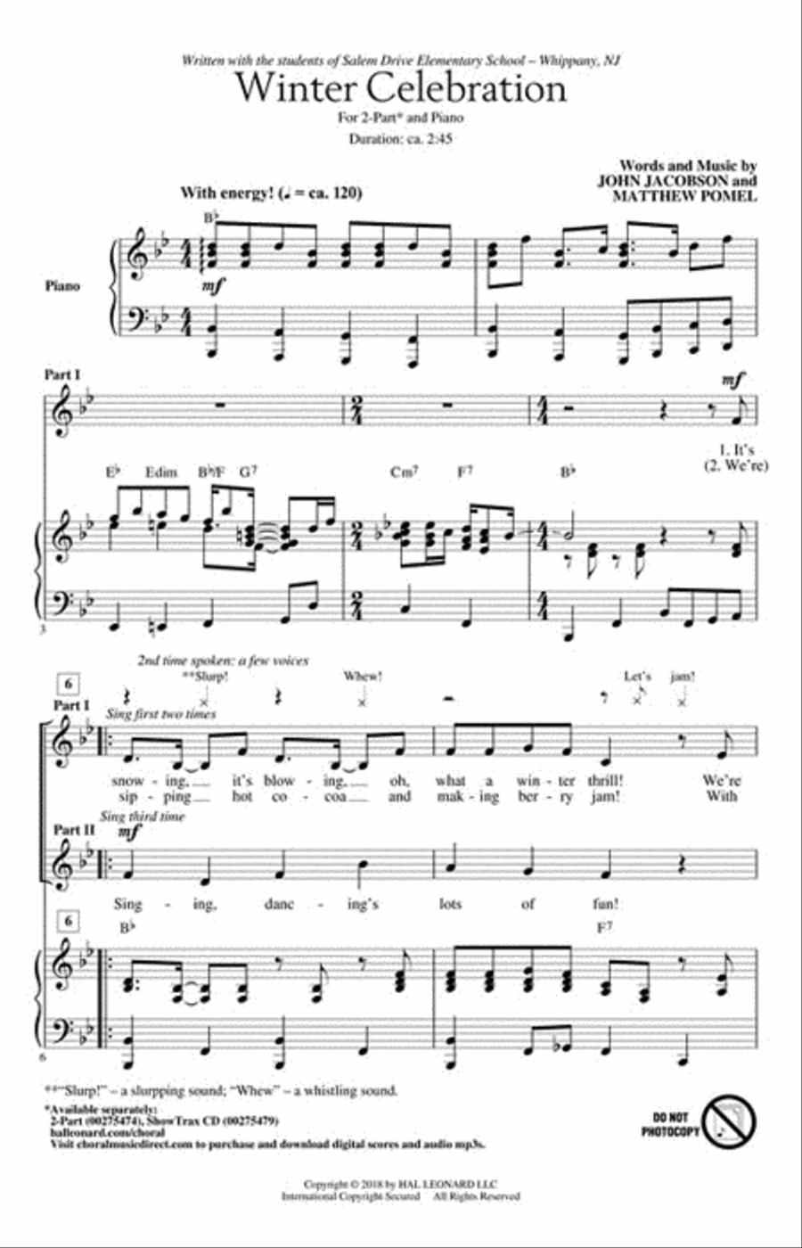 Winter Celebration 2-Part scores gallery preview page 2